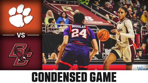 Clemson Vs Boston College Condensed Game 2022 23 Acc Womens Basketball Youtube