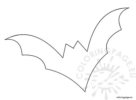 Bat Outline – Coloring Page