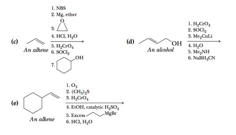 Solved Nbs Mg Ether Hcl H O Hocro An Alkene Chegg