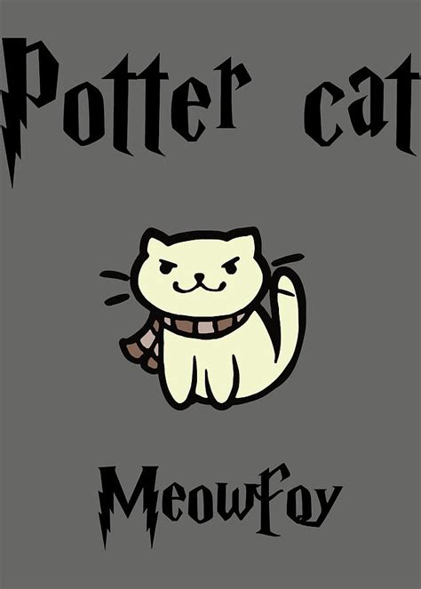 Potter Cats Harry Pawter Z12pd Digital Art By Su Can Ngo Pixels