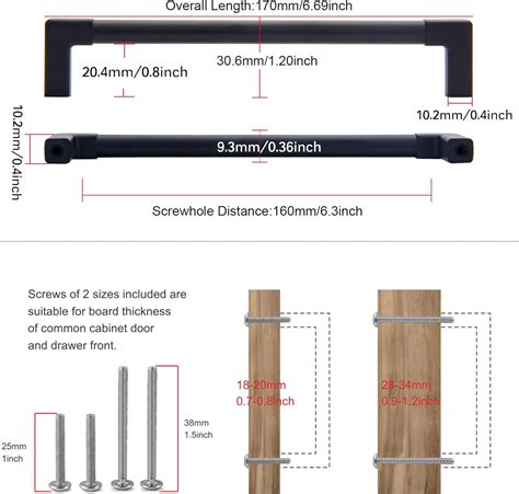 TUNNY Paquete de 10 manijas octágonas de gabinete de cocina octágono