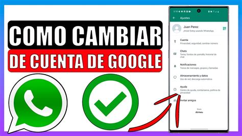 Como Cambiar De Cuenta De Google En Whatsapp YouTube