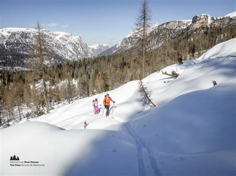 Skitour Sci D Alpinismo Drei Zinnen Tre Cime Alpinschule Dreizinnen