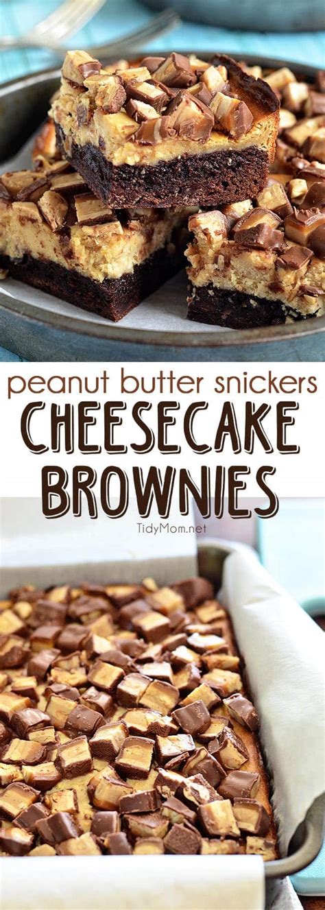 Peanut Butter Snickers Cheesecake Brownies Recipe