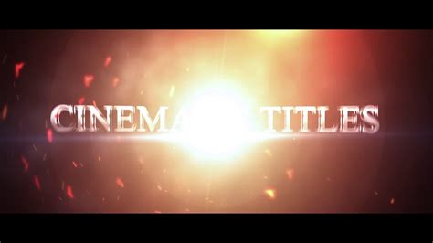 Cinematic Trailer Titles Free After Effects Template Youtube