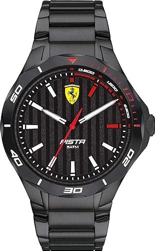 Amazon Ferrari Pista Reloj De Cuarzo De Acero Inoxidable Para