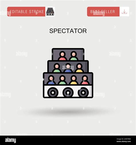 Spectator Simple Vector Icon Stock Vector Image And Art Alamy