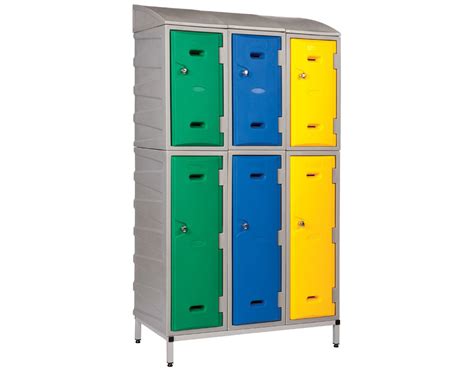 Plastic Lockers Tower Bundle Security Cages Direct