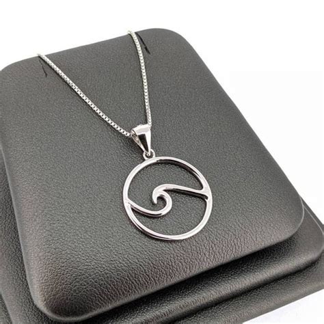 Ocean Jewelry Beach Necklace Sterling Silver Wave Etsy