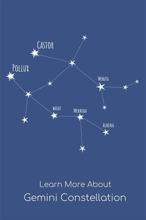 Gemini Constellation Story Greek Mythology Gemini Constellation Constellations Gemini Star