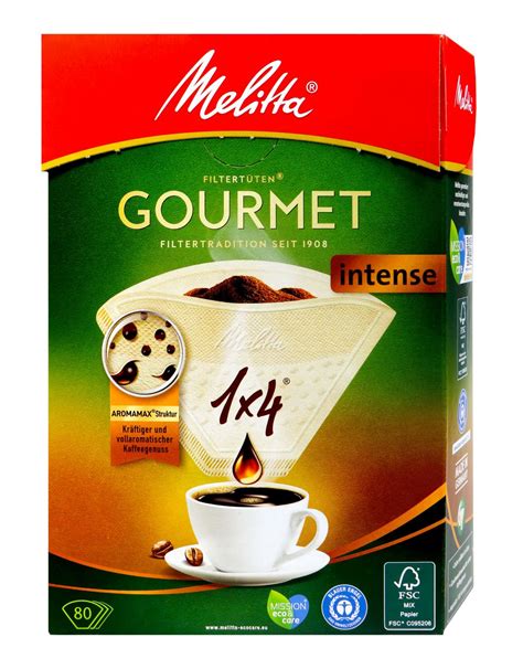 Melitta Filtert Ten X Gourmet Intense Naturbraun Aroma Er Bie Dro