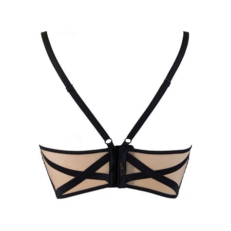 Bustier Aus Schwarzer Bl Tenspitze Bhs Heben Club Hot Fashion Odretto Highheels