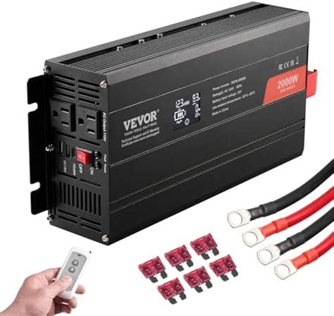 Vevor Pure Sine Wave Inverter 2000 Watt Dc 12v To Ac 120v Power