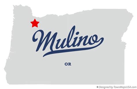 Map of Mulino, OR, Oregon