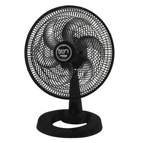 Ventilador Oscilante De Mesa 50cm PP Premium 130W 127V Preto Tron