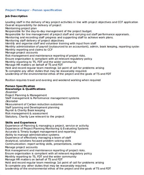 19 Job Description Templates Pdf Docs