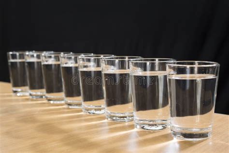 Eight Glasses of Water a Day - Ocho Vasos De Agua Stock Photo - Image ...