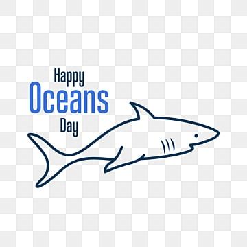 World Oceans Day Vector Hd PNG Images World Oceans Day With Shark