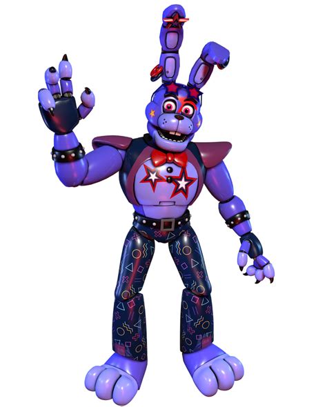 C4d Glamrock Bonnie Render By Fredd2055 On Deviantart