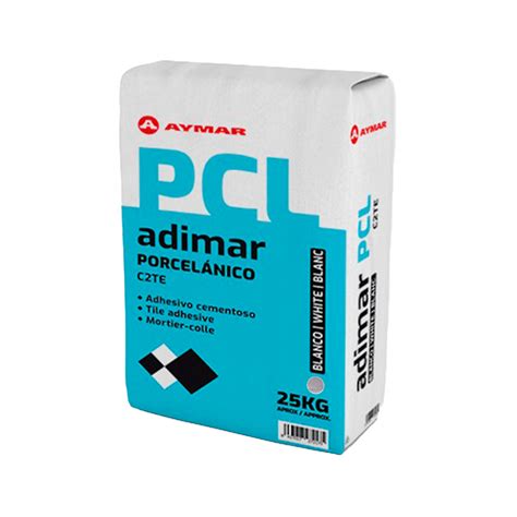 Adhesivo cementoso porcelámico blanco Adimar 25 kg 55 11 lb