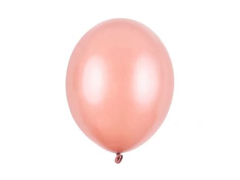 Balony Lateksowe Metallic Różowe Złoto Rose Gold