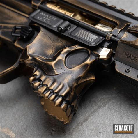 Sharps Bros The Jack Ar 15 Set Cerakoted Using Armor Black And Gold