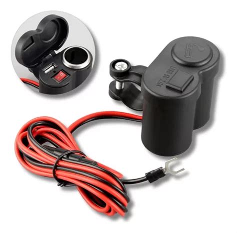 Tomada V Usb V Moto Carregador Cel Isqueiro Prova De Agua Frete Gr Tis