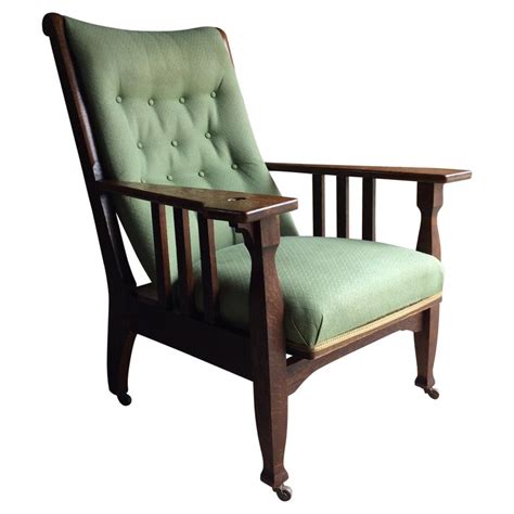 Arts And Crafts Armchair Lounge Smokers Chair 20th Century Oak At