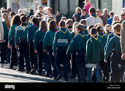 Remembrance Sunday Parade Leamington Spa Uk Stock Photo Alamy