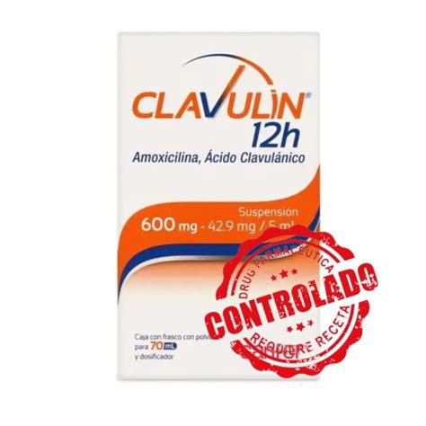 CLAVULIN 12H SUSP FCO 70 ML 600 42 9 MG 5 ML RX Amoxicilina Ácido