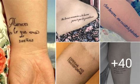 Ideas De Tatuajes De Frases Inspiradoras