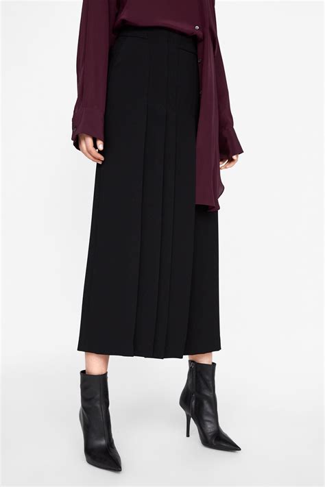 Image Of Pleated Wide Leg Pants From Zara Wide Leg Pants Fashion