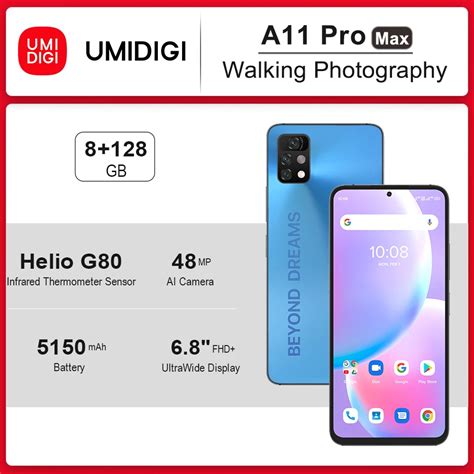 Umidigi Tel Fono Inteligente A Pro Max Versi N Global Smartphone Con