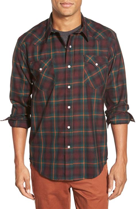 Pendleton Epic Plaid Wool Western Flannel Shirt Nordstrom