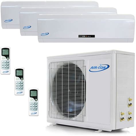 3 Zone Mini Split 9000 12000 18000 Ductless Air Conditioner Pre Charged