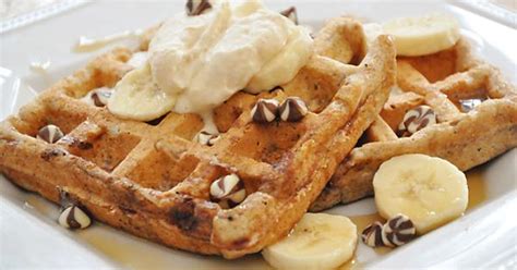 Chocolate Chip Waffles With Bananas Imgur