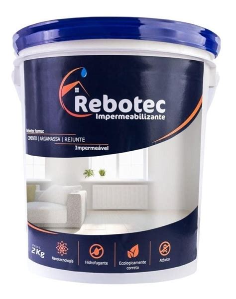 Rebotec 4kg Impermeabilizante P Laje Reboco Piso Ceramica