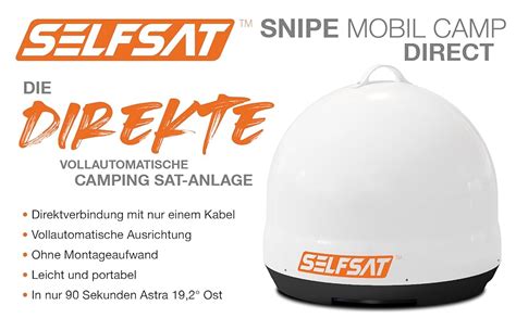 Test Sehr Gut Selfsat Snipe Mobil Camp Direct Portable Mobile