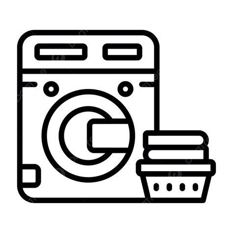 Laundry Line Icon Vector Laundry Icon Appliance Dryer Png And Vector