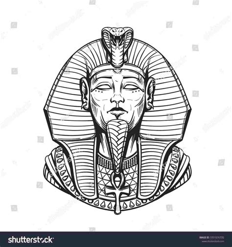 Ancient Egyptian Pharaoh Drawing