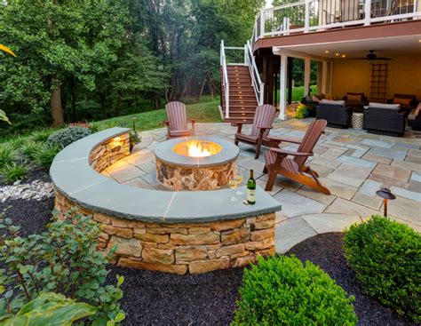 Dry Stack Seatwall Patio Wilmington By Disabatino Landscaping And