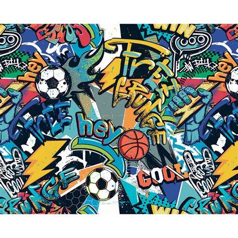 Sports Graffiti Medium Mural By Origin Murals Blue Mural