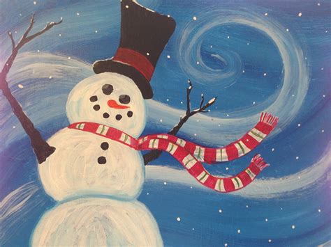 Easy Snowman Painting At Explore Collection Of Easy Snowman Painting