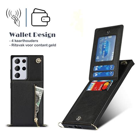 Samsung Galaxy S Ultra Hoesje Solidenz Fashion Wallet Met Koord