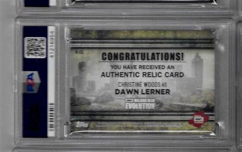 2017 The Walking Dead Dawn Lerner Evolution Costume Relics Psa 10 Ebay