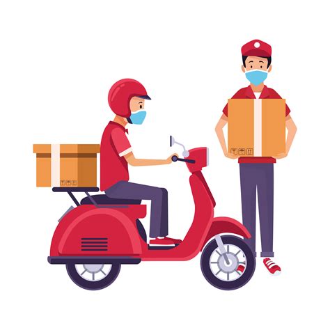 delivery boy vector art icons  graphics