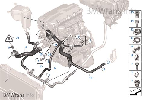 Cooling System Coolant Hoses Bmw 3 E90 320si N45 Europe