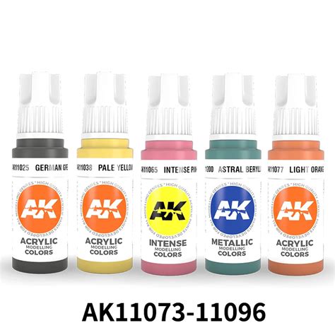 Ak Interactive Paint Rd Gen Generation Acrylic Modelling Colors Paints