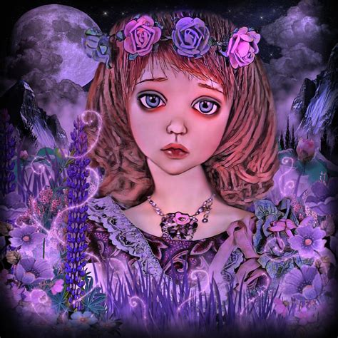 The Little Flower Girl Digital Art By Artful Oasis Fine Art America