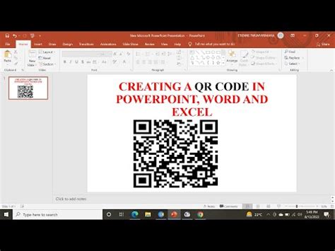 Creating A QR Code In PowerPoint Word And Excel YouTube